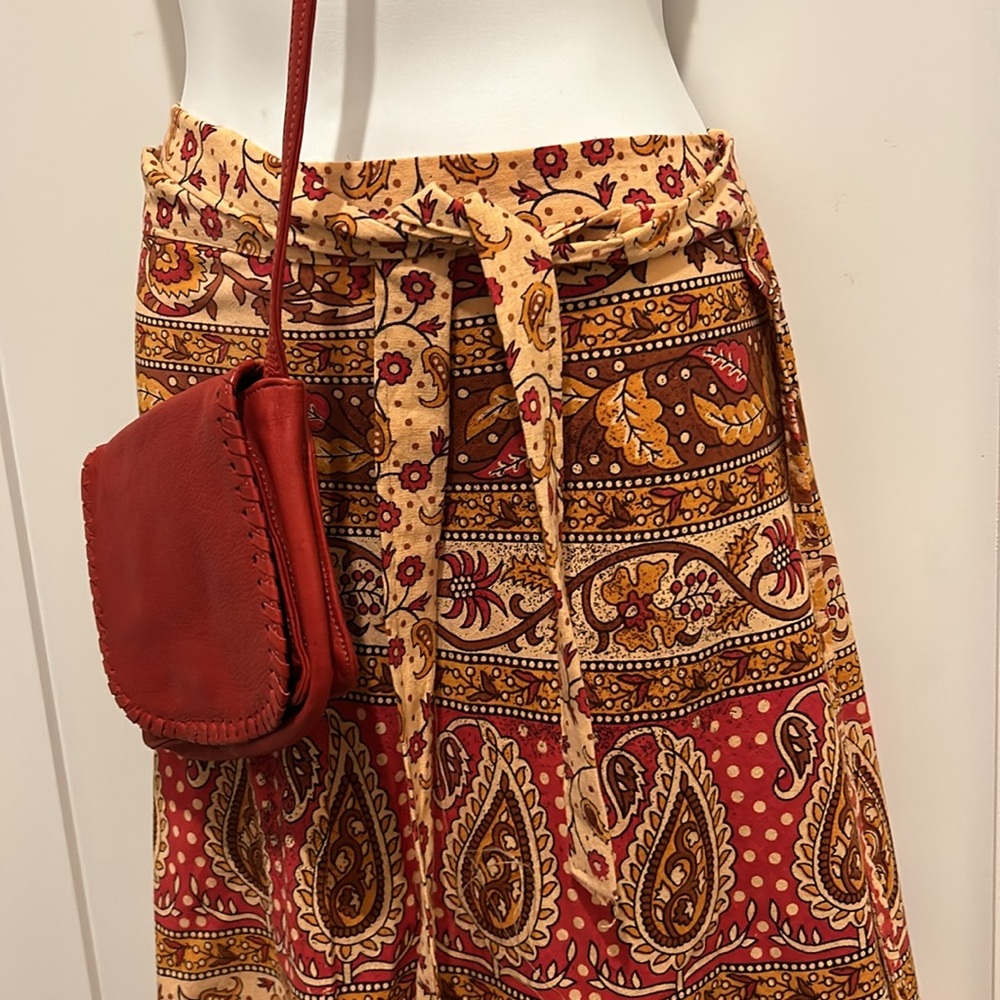 Authentic Made in India Wrap Around Hippie Skirt Mid Length - Picture 10 of 16